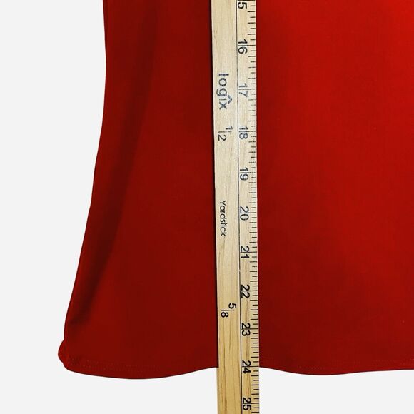 Elementz Tank Top Womens XL Red Stretch Comfort Basic Sexy Coquette - Picture 4 of 6